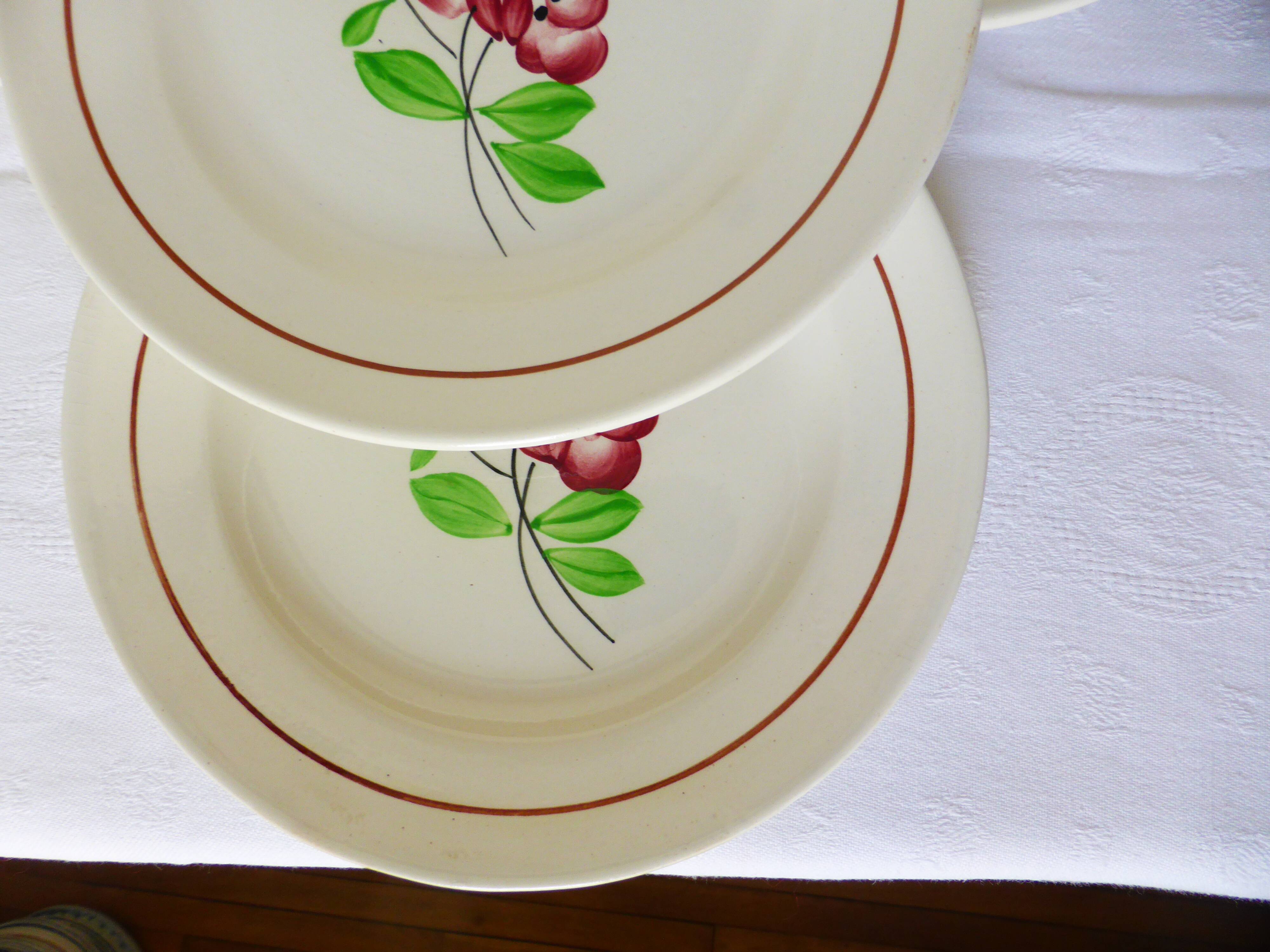 4 dessert plates from Digoin Sarreguemines model Beaucaire 210842