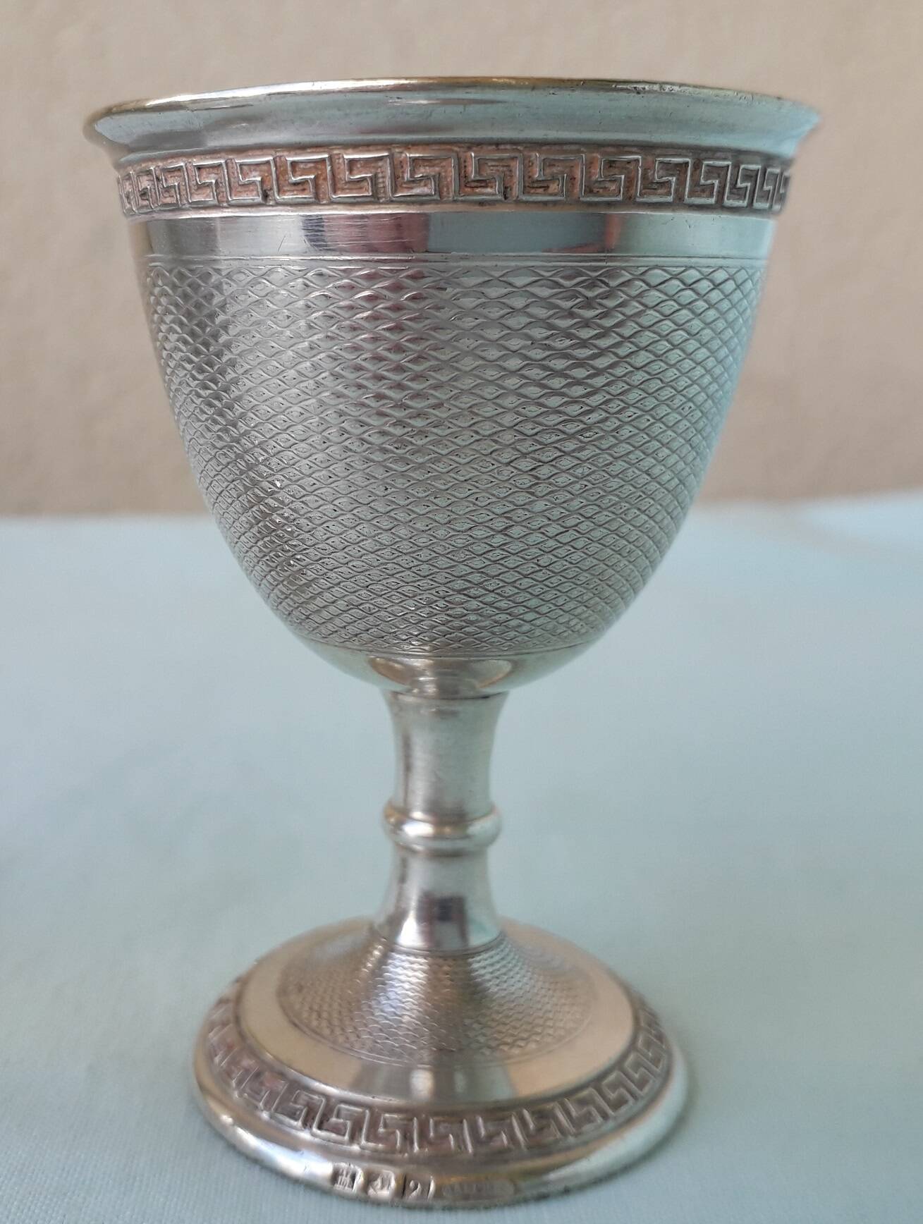 2 silver-plated egg cups