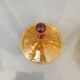 Amber glass candy or standing cup