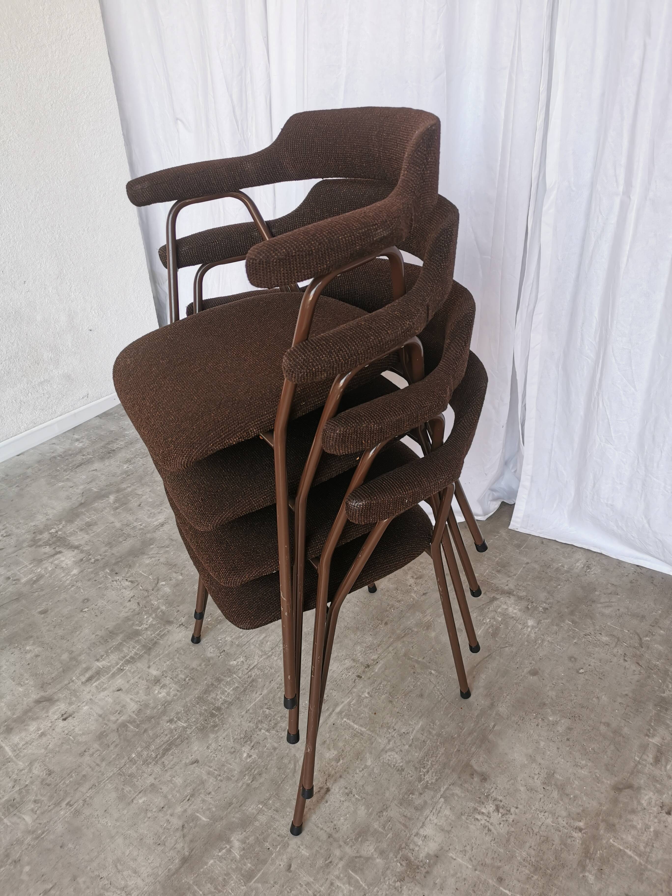 Mid-century modern dining armchairs - 70s niko kralj stol kamnik - set of 4