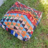 Moroccan carpet pouf