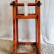 High chair for baby in solid pine - mid 20th century.