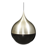 Plafonnier vintage Börje Claes Modèle Globular Métal/Plastique Suède 1970