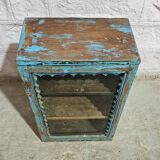 Blue Burmese teak display case