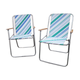 Pair of folding chairs 70