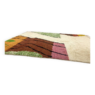 Handmade wool berber rug 300 x 200 cm