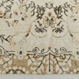 All-Over Floral Pattern Beige Brown Turkish Rug, 166x285Cm
