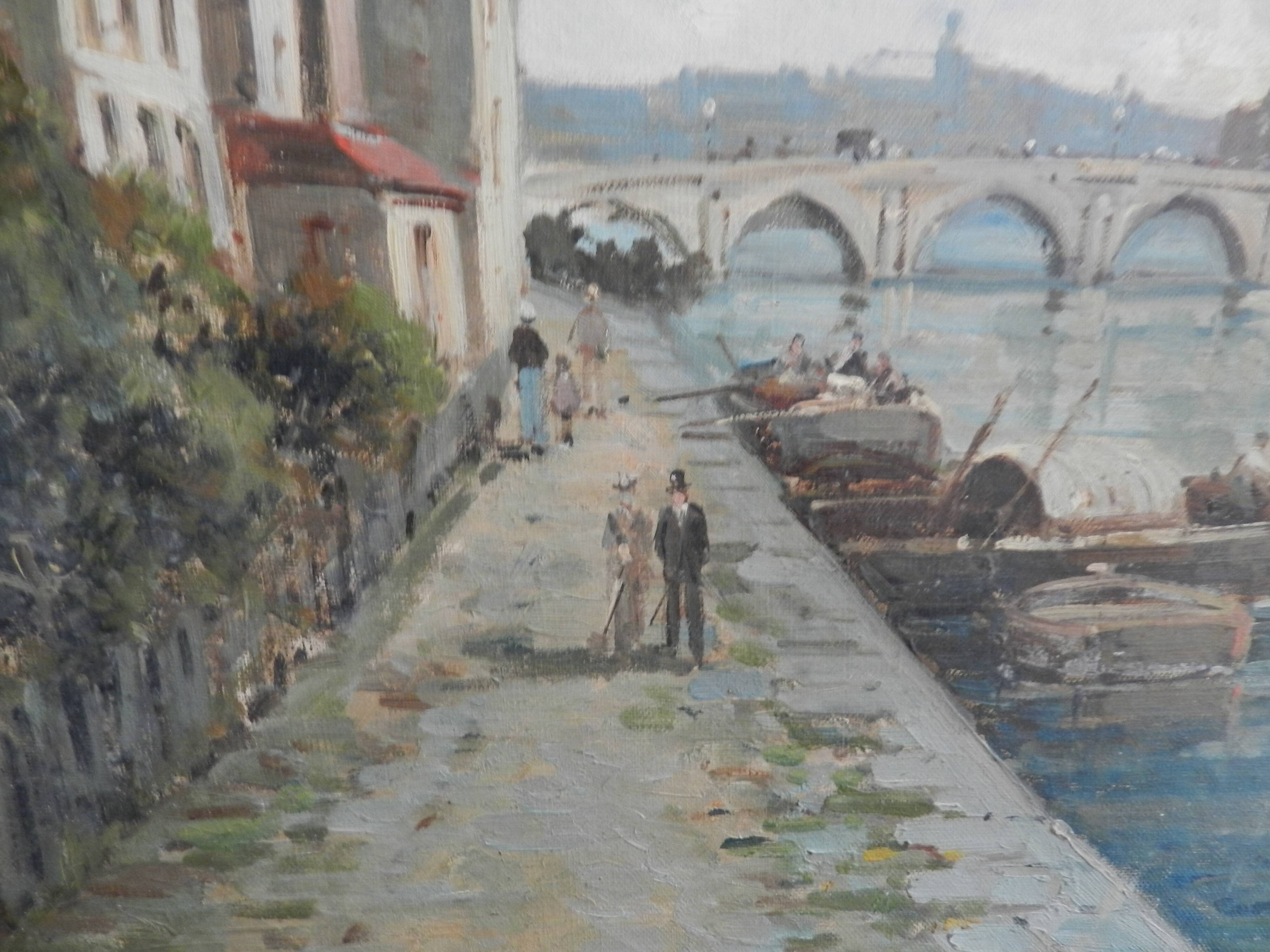 Tableau XIXème peinture à l'huile sur toile