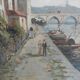 Tableau XIXème peinture à l'huile sur toile