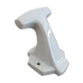 Patère porte manteau en porcelaine blanche art déco années 30 40