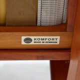 Danish leather sofa set by Arne Wahl Iversen for Komfort