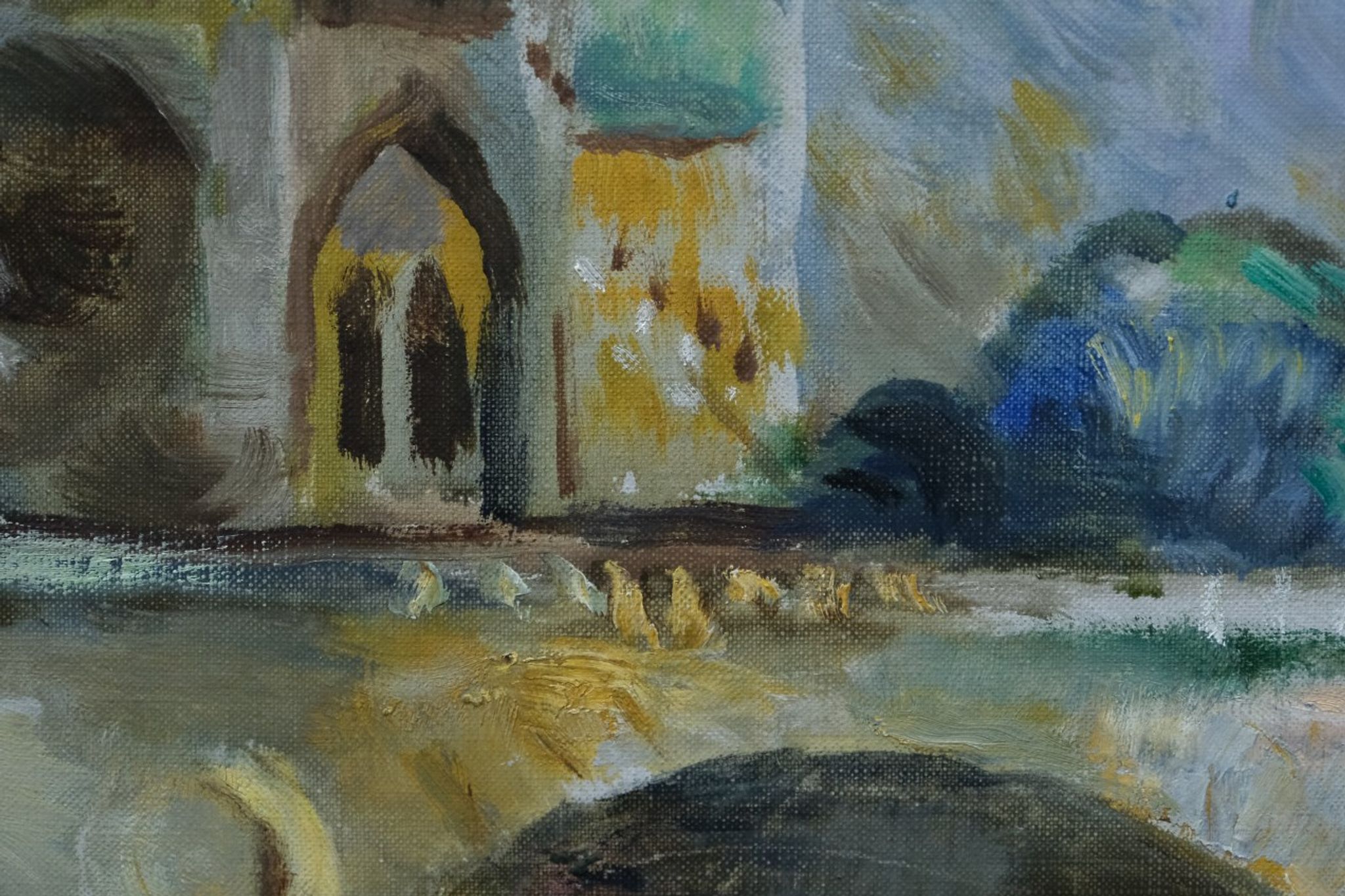 Jules Schyl (1893-1977), Swedish Modern Painting, 1960s, Oil on Canvas, Framed