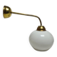 Art Deco wall lamp in metal, Poland, 1950s