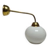 Art Deco wall lamp in metal, Poland, 1950s