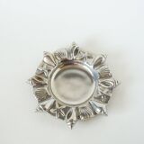 Chrome-plated metal valet tray with seashell and starfish motifs, 1980