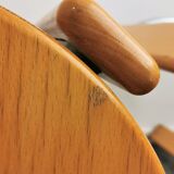 Set beech bar stools by Bruno Rey for Kusch + Co 1970's