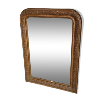 Miroir ancien style Louis Philippe au mercure