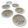 Assiettes blanches porcelaine lot de 6 pillivuyt