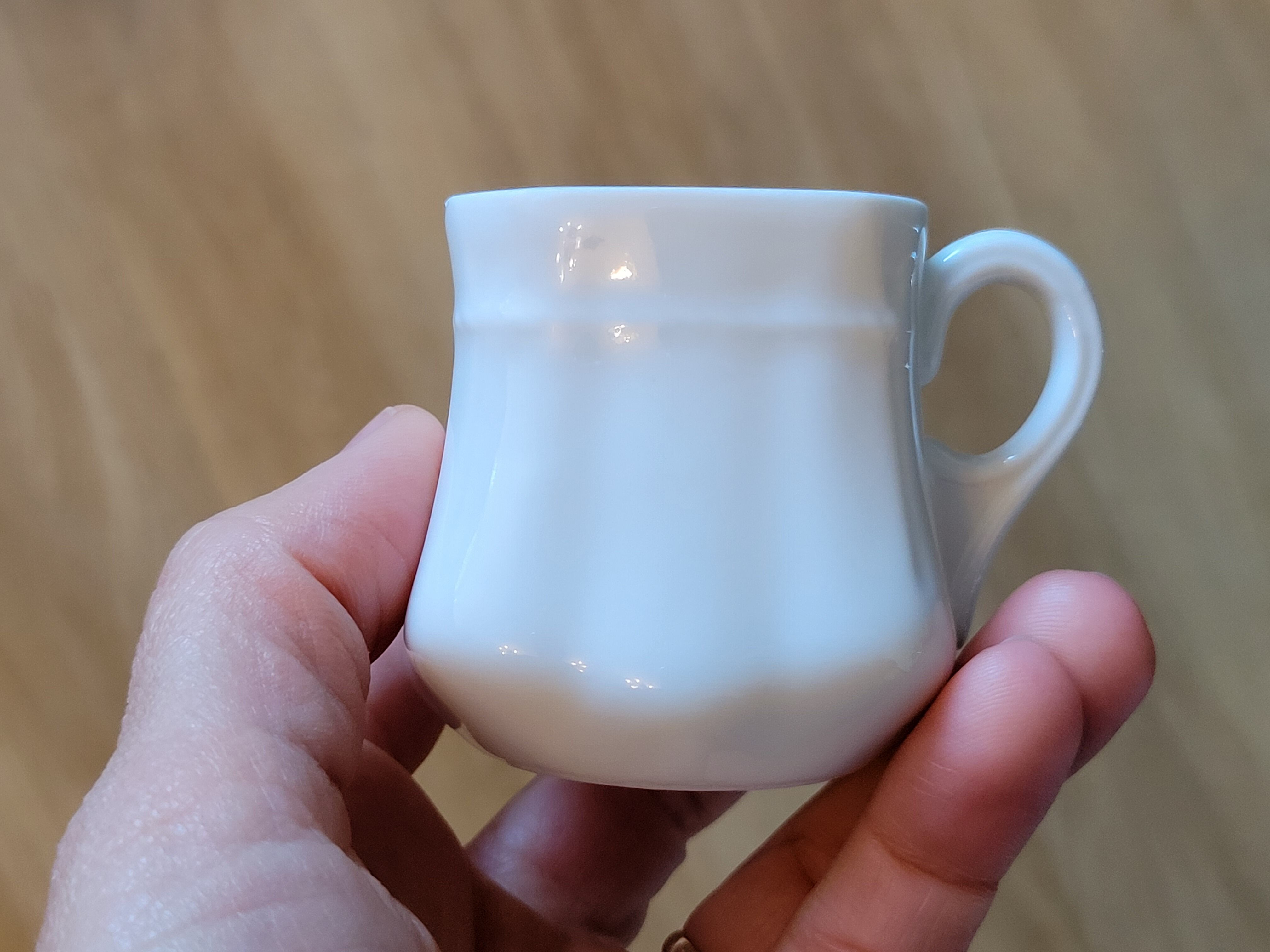 10 old porcelain cream jars