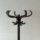 Baumann style 1960 swivel parrot coat rack in bent wood