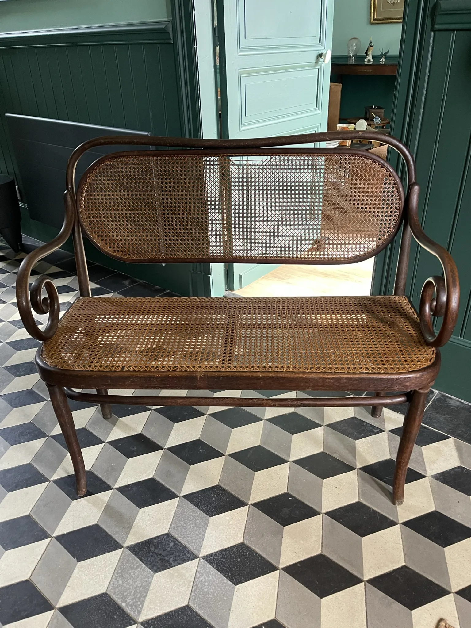 Thonet bench from the early 20th century