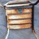 Chair in steel with an original patina