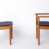 Set of 6 Vintage Danish Teak Chairs by Grete Jalk, 1960s | Reupholstered