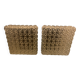 Ceiling light, square wall light in chiseled glass