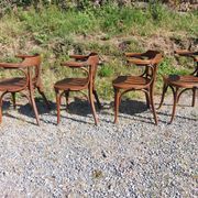 4 fauteuils Baumann en bois courbé