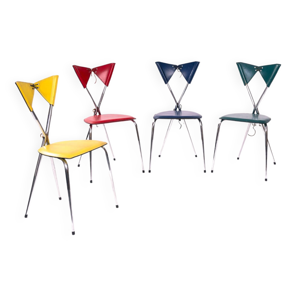 Set of four 'Linda' dining chairs by Arrben, Italy 1980s | #139660