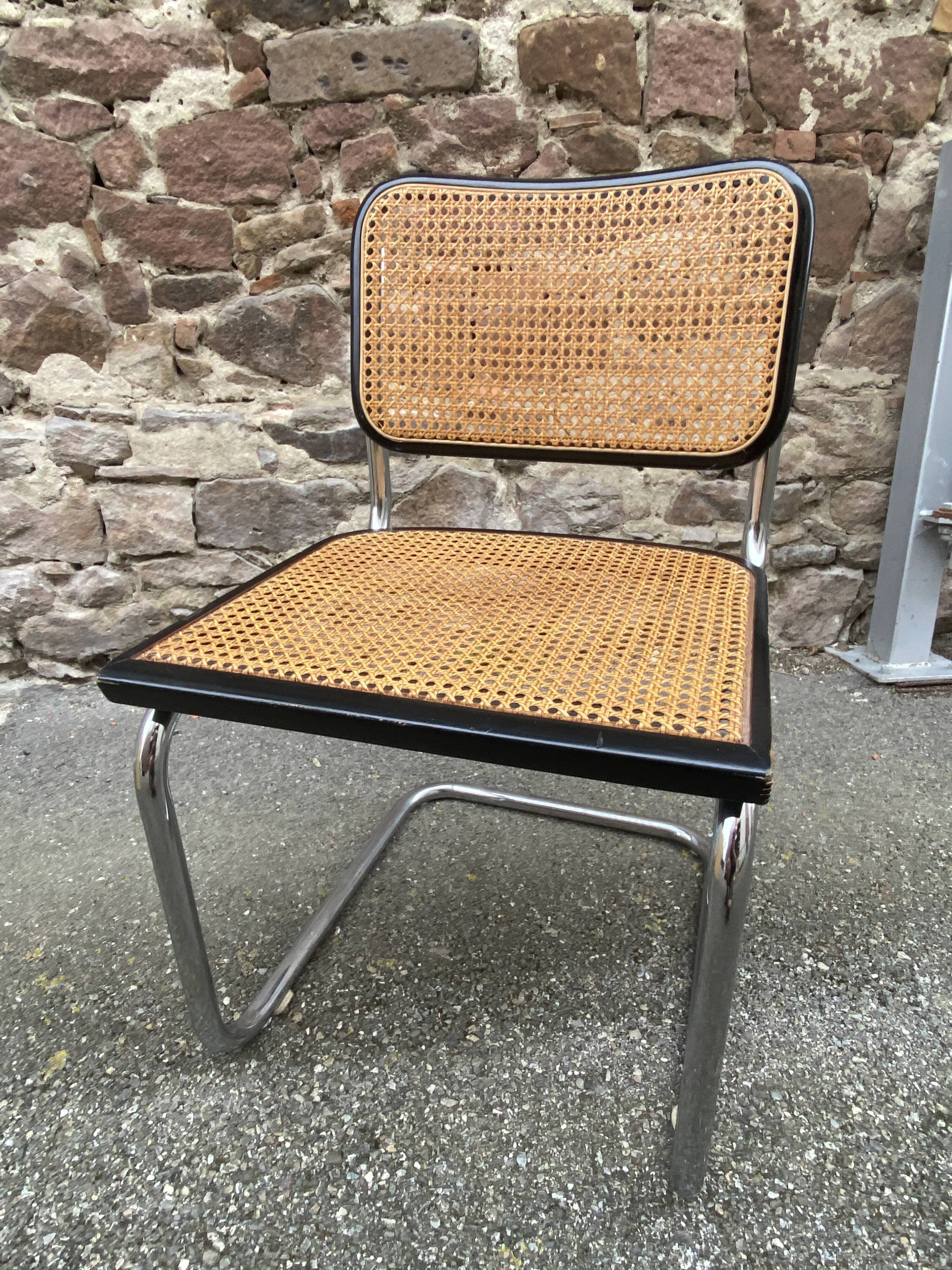 Marcel Breuer Cesca cantilever chair, Italy, 1980s