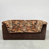 Vintage modular 2 seater sofa 'Graphic'
