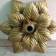 Flower metal sconce