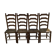 Ensemble de 4 chaises à hauts dossiers en chêne