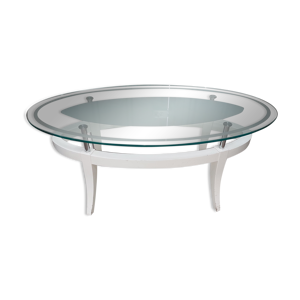 Table basse ovale plateau