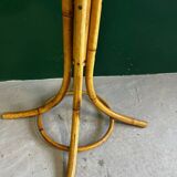 Curved rattan coat rack, 1950s-1970s