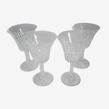 4 verres à pied cristal taillé Villeroy et Boch