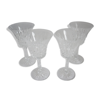 4 verres à pied cristal taillé Villeroy et Boch