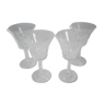 4 crystal-cut glasses cut Villeroy and Boch