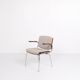 Conference chair – Rosewood & light grey fabric – Duba – 1960s