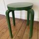 Tabouret Style Alvar Aalto vert
