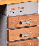 Vintage metal workbench