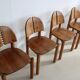 Ensemble de 5 chaises à manger dans le style de Rainer Daumiller