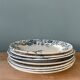Set of 7 plates Terre de Fer XIXth mismatched