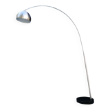 designer chrome metal floor lamp