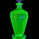 Val Saint Lambert “Montmartre” shaker / karaf met 2 glazen in uraniumglas c