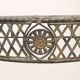 Old iron console painted with tin decorations, 20th century.