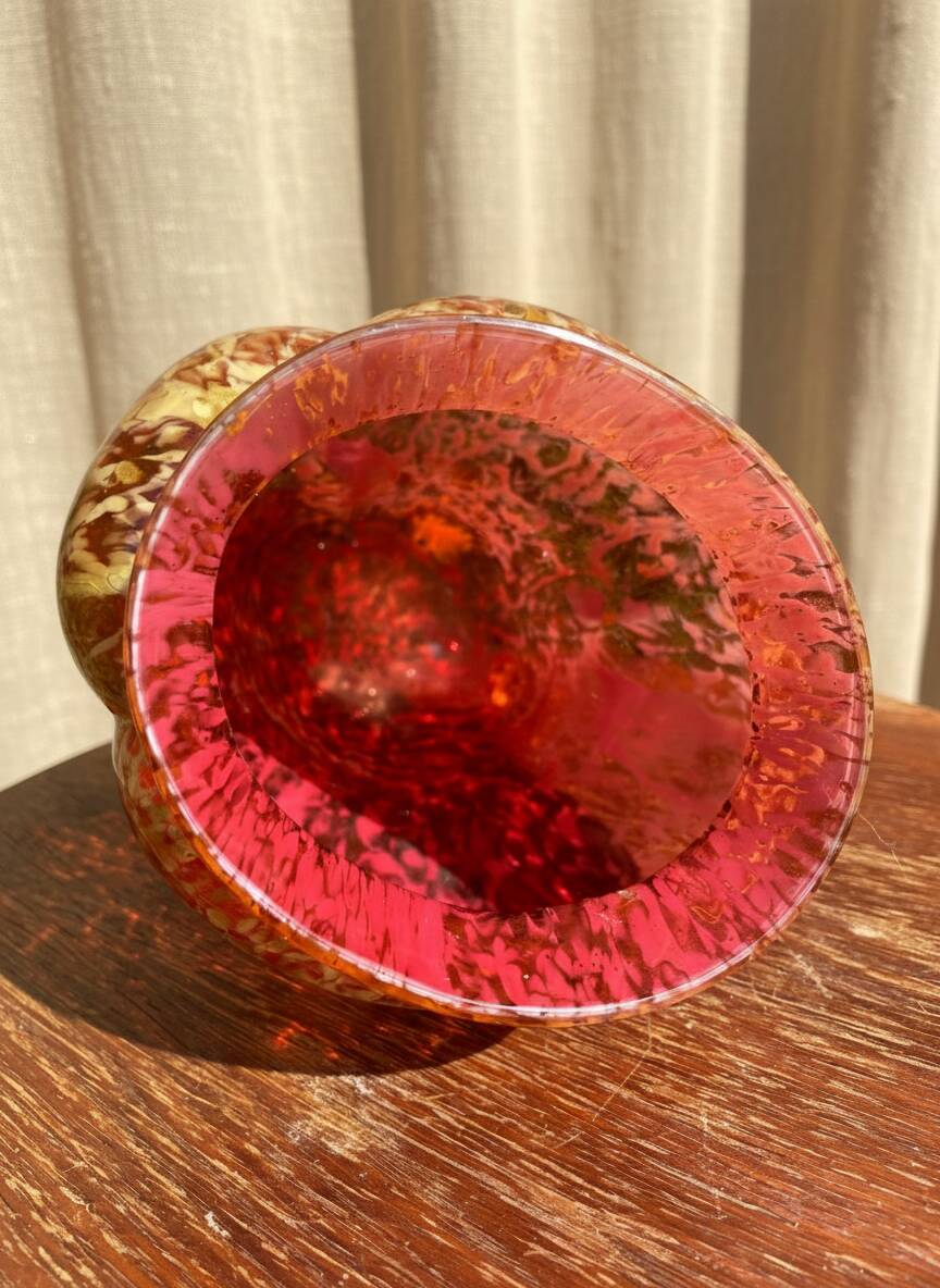 Large glass vase from Clichy