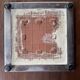 Vintage enamelled ceramic trivet – 1970s – Abstract decor