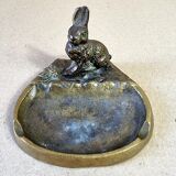 Cendrier laiton lapin